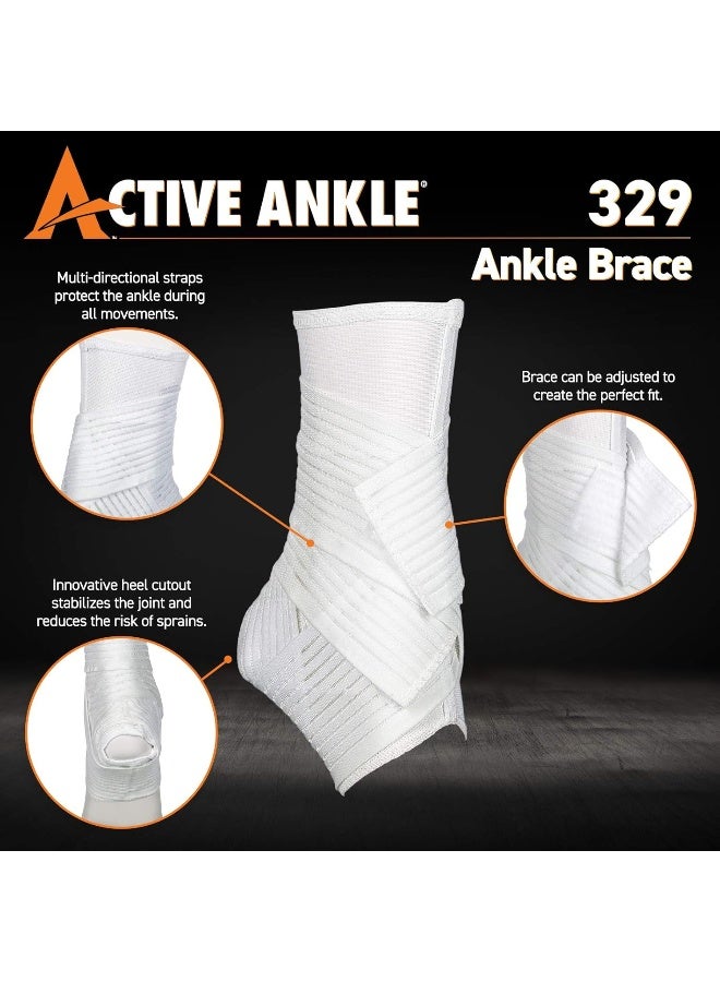 Cramer Active Ankle AS1 Pro Lace Up Ankle Brace, Ankle Stabiliser for Protection & Sprain Support for Volleyball, Rugby, Basketball, Braces with Laces to Wear Over Compression Socks or Sleeves, Various Sizes - Image 5